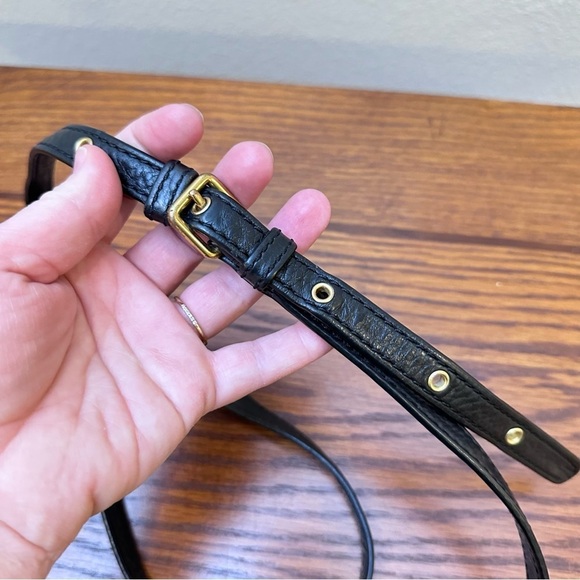 Marc by Marc Jacobs Classic Q Percy Black Pebble Leather Crossbody‎ Mini Handbag - Picture 6 of 11